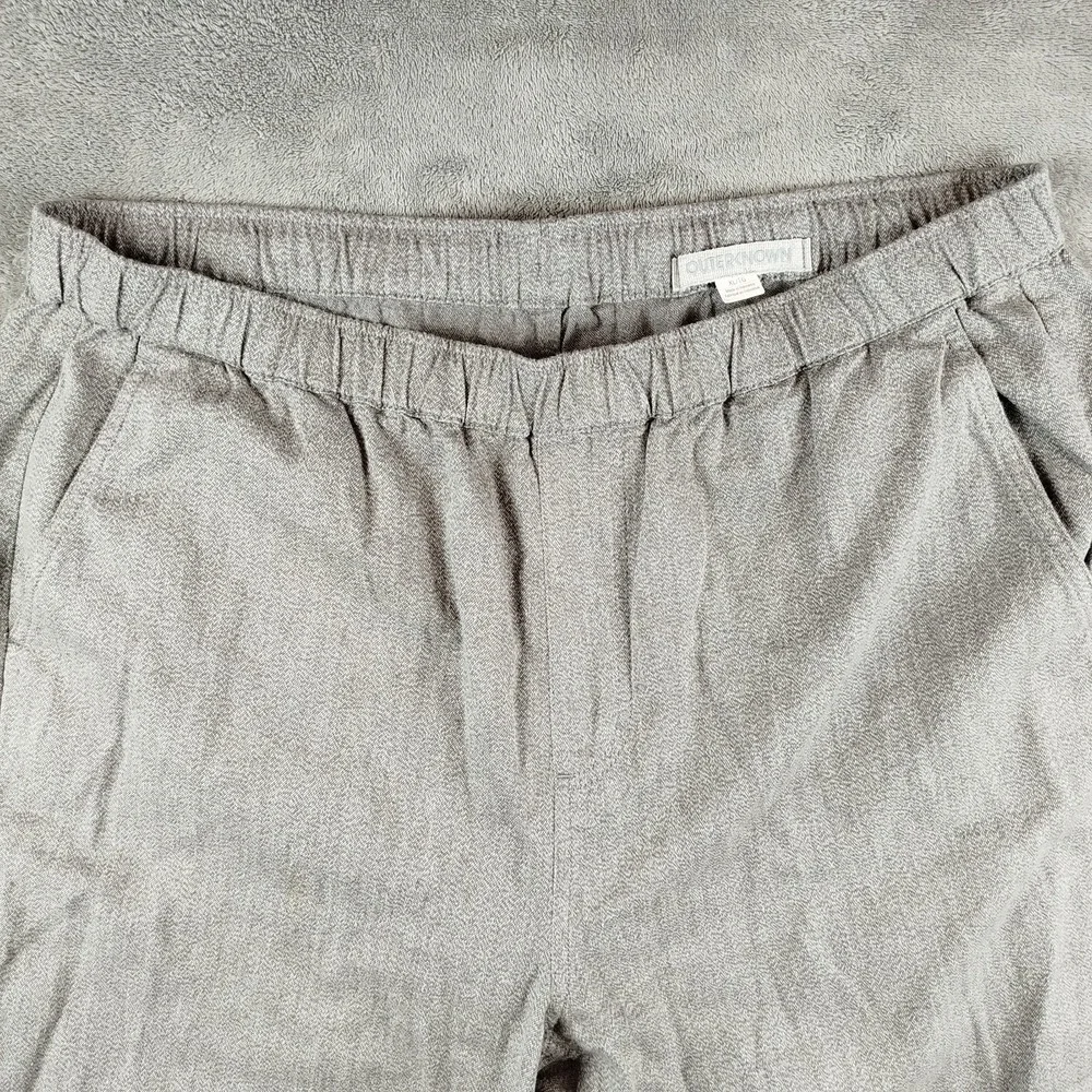 Outerknown Pants Mens XLarge Gray Verano Beach Hemp Drawstring‎ Waist
